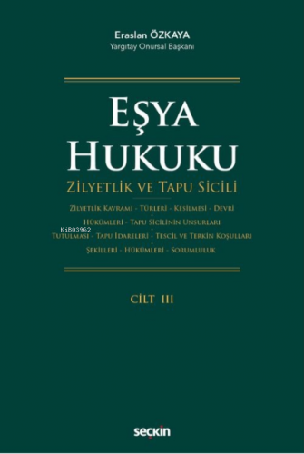 Eşya Hukuku (5 Cilt ) | Eraslan Özkaya | Seçkin Yayıncılık