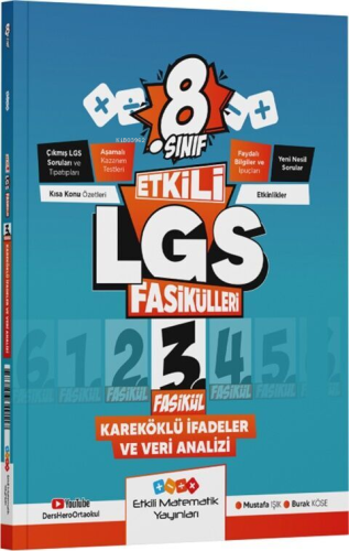 Etkili Matematik Yayınları 8. Sınıf Etkili LGS Fasikül Köklü İfadeler 