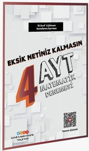 Etkili Matematik Yayınları AYT Matematik 4 Deneme | Kolektif | Etkili 