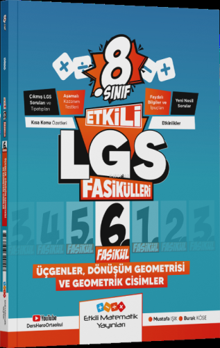 Etkili Matematik Yayınları LGS 8. Sınıf Etkili Fasikül Üçgenler Dönüşü