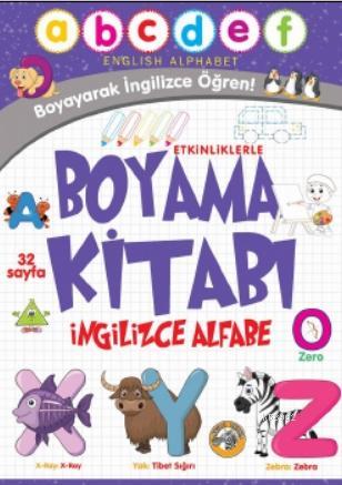 Etkinliklerle Boyama Kitabı İngilizce Alfabe | Emrecan Zengin | Akıllı