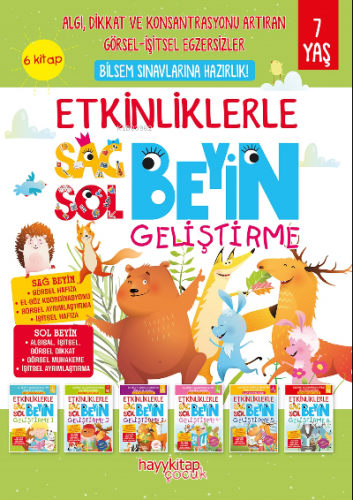 Etkinliklerle Sağ Beyin Sol Beyin Geliştirme (7 yaş) 6’lı Set | Canan 