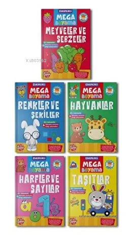 Etkinlikli Mega Boyama Serisi 5 Kitap Takım | Kolektif | Boyama Zamanı