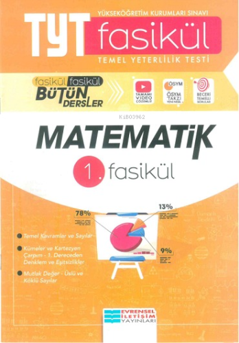 Evrensel İletişim Yayınları Tyt Matematik 1. Fasikül | Kolektif | Evre