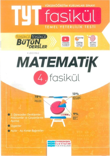 Evrensel İletişim Yayınları Tyt Matematik 4. Fasikül | Kolektif | Evre