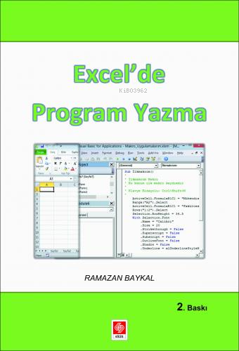 Excelde Program Yazma Ramazan Baykal | Ramazan Baykal | Ekin Yayıncılı