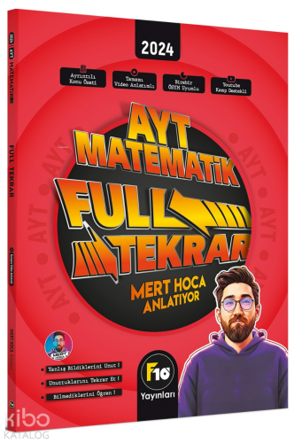 F10 Yayınları AYT Matematik Full Tekrar Video Ders Kitabı | Mert Güven