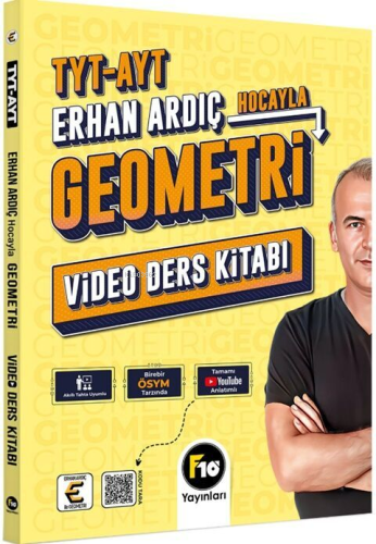 F10 Yayınları Erhan Ardıç Hocayla TYT AYT Geometri Video Ders Kitabı |