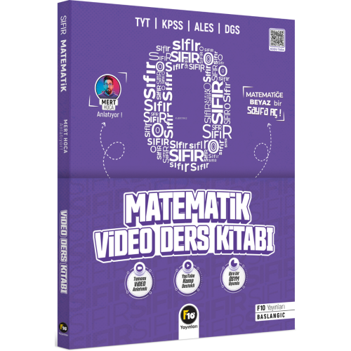 F10 Yayınları / Mert Hoca ile Sıfırdan Matematik Video Ders Kitabı | M