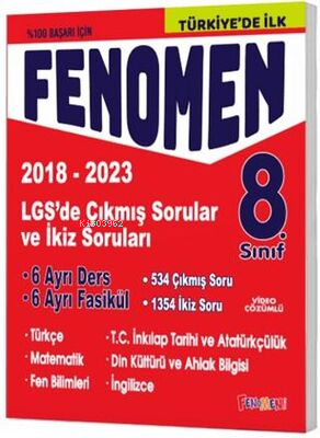 Fenomen 8 Lgs Çıkmış Sorular Ve İkiz Soruları Seti (6 Kitap) (2018-202