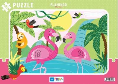 Flamingo Flamingo Puzzle 30 Parça | | Blue Focus Yayınları