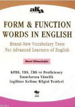 Form & Function Words In English | Murat Güneşdoğdu | Alfa Basım Yayım