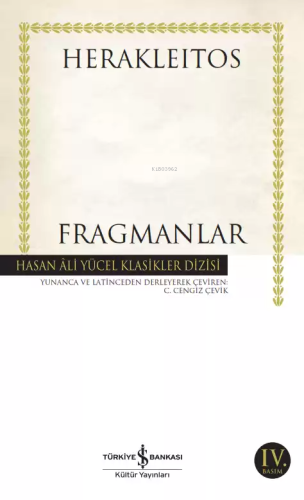 Fragmanlar | Herakleitos | Türkiye İş Bankası Kültür Yayınları