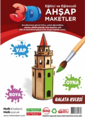 Galata Kulesi Ahşap Maket | | Halk Kitabevi