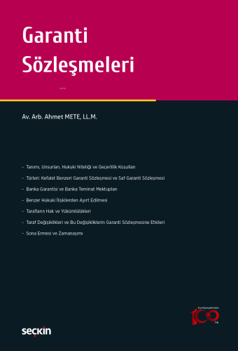 Garanti Sözleşmeleri | Ahmet Mete | Seçkin Yayıncılık