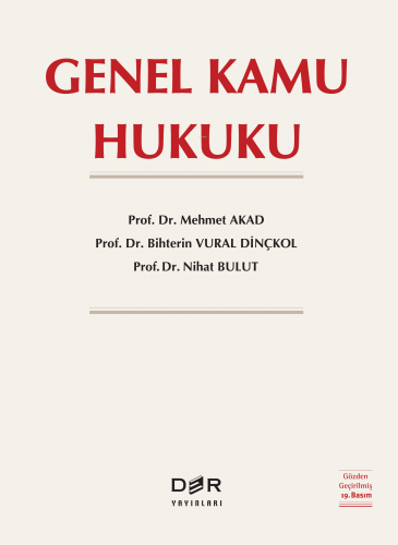 Genel Kamu Hukuku | Bihterin Vural Dinçkol | Der Yayınları