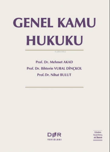 Genel Kamu Hukuku | Bihterin Vural Dinçkol | Der Yayınları