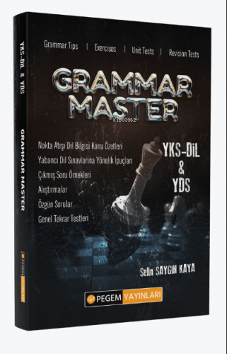 Grammar Master YKS - DİL&YDS | Selin Saygın Kaya | Pegem Akademi Yayın