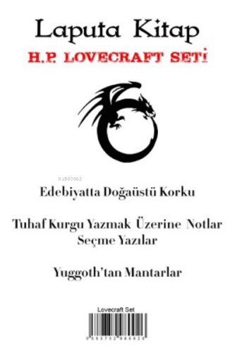 H. P. Lovecraft Seti (3 Kitap Takım) | H. P. Lovecraft | Laputa Kitap