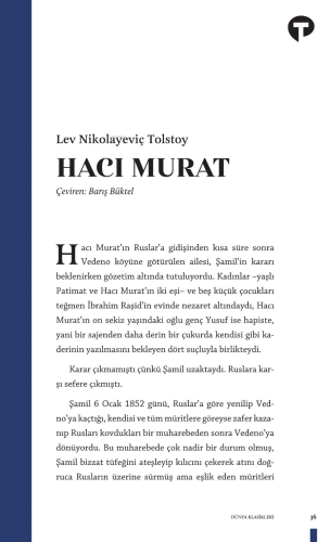 Hacı Murat | Lev Nikolayeviç Tolstoy | Turkuvaz Kitap