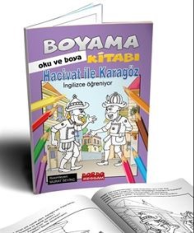 Hacivat İle Karagöz İngilizce Öğreniyor Oku ve Boya | Yusuf Yakup Sevi