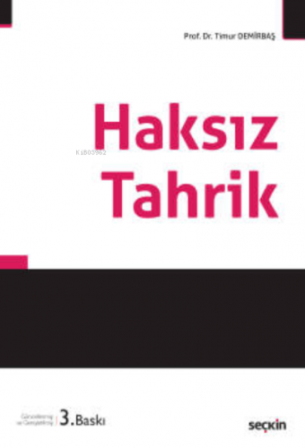 Haksız Tahrik | Timur Demirbaş | Seçkin Yayıncılık