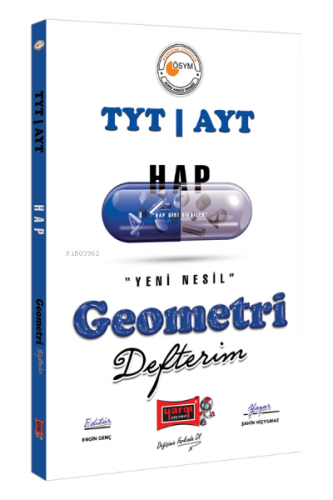 Hap TYT AYT Geometri Defterim | Şahin Hiçyılmaz | Yargı Yayınevi