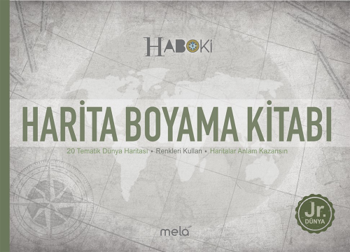 Harita Boyama Kitabı 20 Tematik Dünya Haritası | Veli Kural | Mela Yay