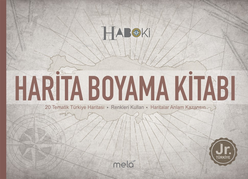 Harita Boyama Kitabı 20 Tematik Türkiye Haritası | Veli Kural | Mela Y