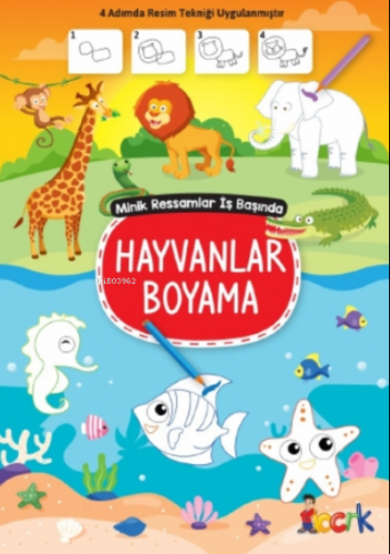 Hayvalar Boyama;Minik Ressam İş Başında | Kolektif | Bıcırık Yayınlar