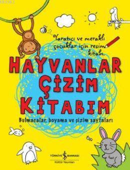 Hayvanlar Çizim Kitabım; Bulmacalar, Boyama ve Çizim Sayfaları | Smrit