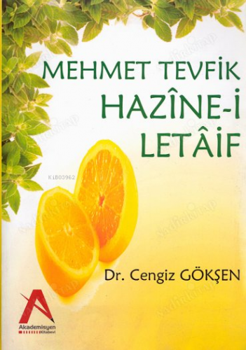 Hazıne-I Letaıf | Mehmet Tevfik | Akademisyen Kitabevi