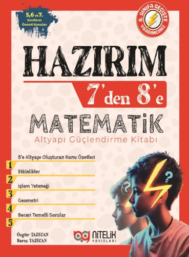 Hazırım 7’den 8’e Matematik Alt Yapı Güçlendirme Kitabı | Özgür Tezcan