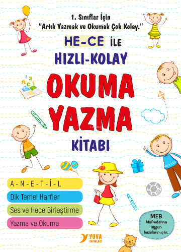 He-ce ile Hızlı - Kolay Okuma Yazma Kitabı | Kolektif | Yuva Yayınları