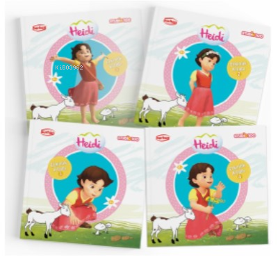 Heidi Etkinlik Kitapları Seti (4 Kitap);Boyama, Alıştırma, Eşleştirme,