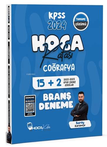 Hoca Kafası 2024 KPSS Coğrafya 15+2 Deneme Çözümlü - Koray Karameşe Ka