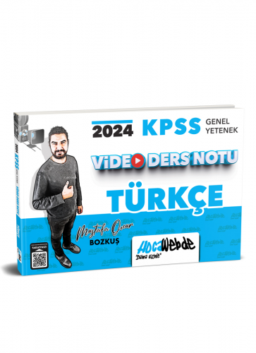 HocaWebde Yayınları 2024 KPSS Genel Yetenek Türkçe Video Ders Notu | M