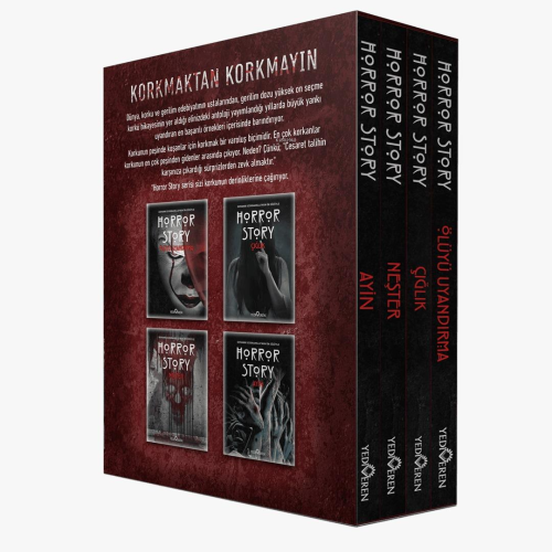 Horror Story Kutulu 4 Kitap Set | Kolektif | Yediveren Yayınları