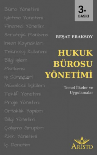 Hukuk Bürosu Yönetimi | Reşat Eraksoy | Aristo Yayınevi