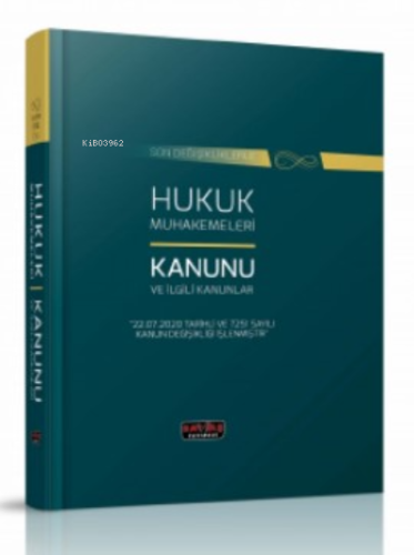 Hukuk Muhakemeleri Kanunu ve İlgili Kanunlar Dikişli Ciltli | Kolektif