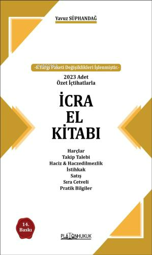 İcra El Kitabı | Yavuz Süphandağ | Platon Hukuk Yayınevi