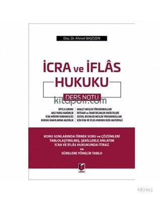 İcra ve İflas Hukuku Ders Notu | Ahmet Başözen | Adalet Yayınevi