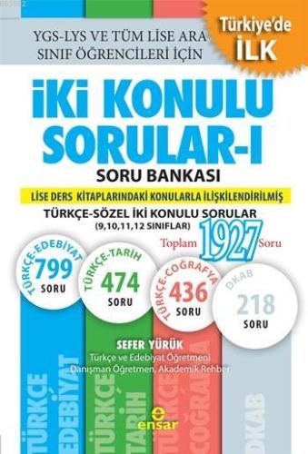 İki Konulu Sorular - I Soru Bankası; Türkçe-Sözel İki Konulu Sorular |