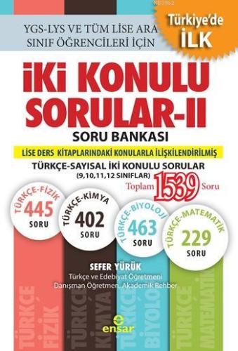 İki Konulu Sorular - II Soru Bankası; Türkçe-Sayısal İki Konulu Sorula