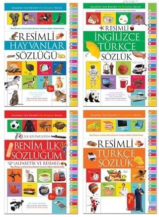 İlk Resimli Sözlükler Seti (4 Kitap Takım) | Kolektif | Pogo Çocuk