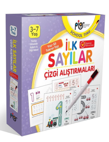 İlk Sayılar Çizgi Alıştırmalar | Kolektif | Piar Yayınevi