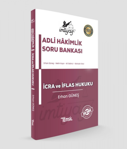 İmtiyaz Adli Hakimlik İcra ve İflas Hukuku Soru Bankası | Erhan Güneş 