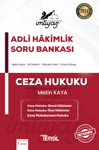 İmtiyaz Adli Hakimlik Soru Bankasi Ceza Hukuku - Genel Hükümler Ceza H