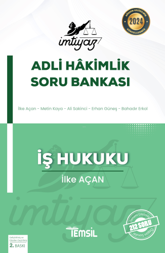 İmtiyaz Adli Hakimlik Soru Bankası İş Hukuku | İlke Açan | Temsil Kita