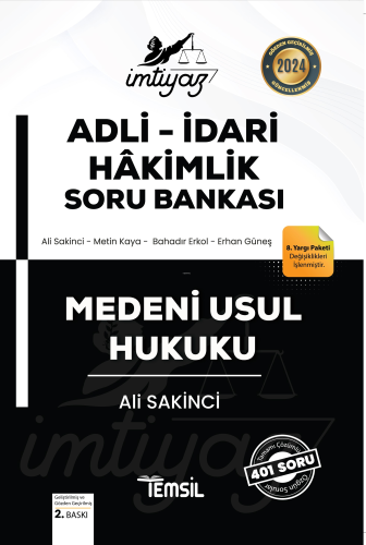 İmtiyaz Adli - İdari Hakimlik Medeni Usul Hukuku Soru Bankası | Ali Sa